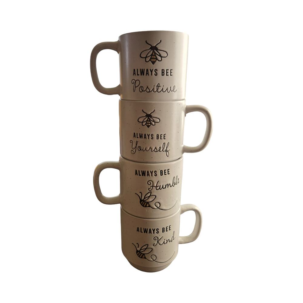 Heartland Hive Always Bee Stackable Mugs - Set of 4